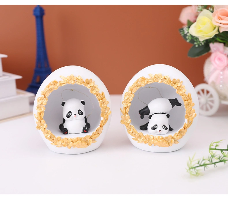 Wholesale/Supplier Glowing Panda Animal Cute Night Light Resin Crafts