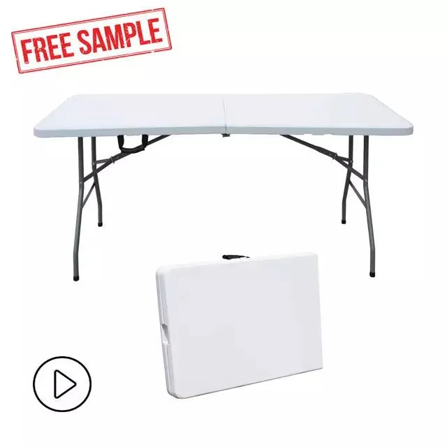 Party Dining Picnic HDPE Foldable 6FT 4FT 5FT 6FT 8FT Outdoor Garden Plastic Folding Tables and Chairs Setting