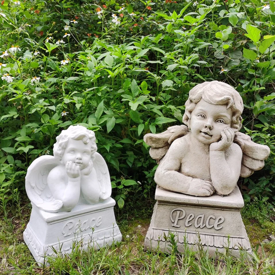 Fiberclay No Listen No Smell No Watch Figure Sculpture for Garden Decoration