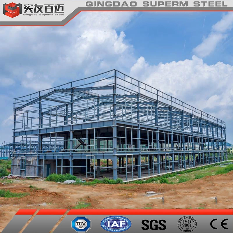 Factory Directly Insulated Metal Roof and Wall Sandwich Panel Prefab Steel Warehouse Price Multi-Storeys Prefab Steel Structure Buildings for Sale