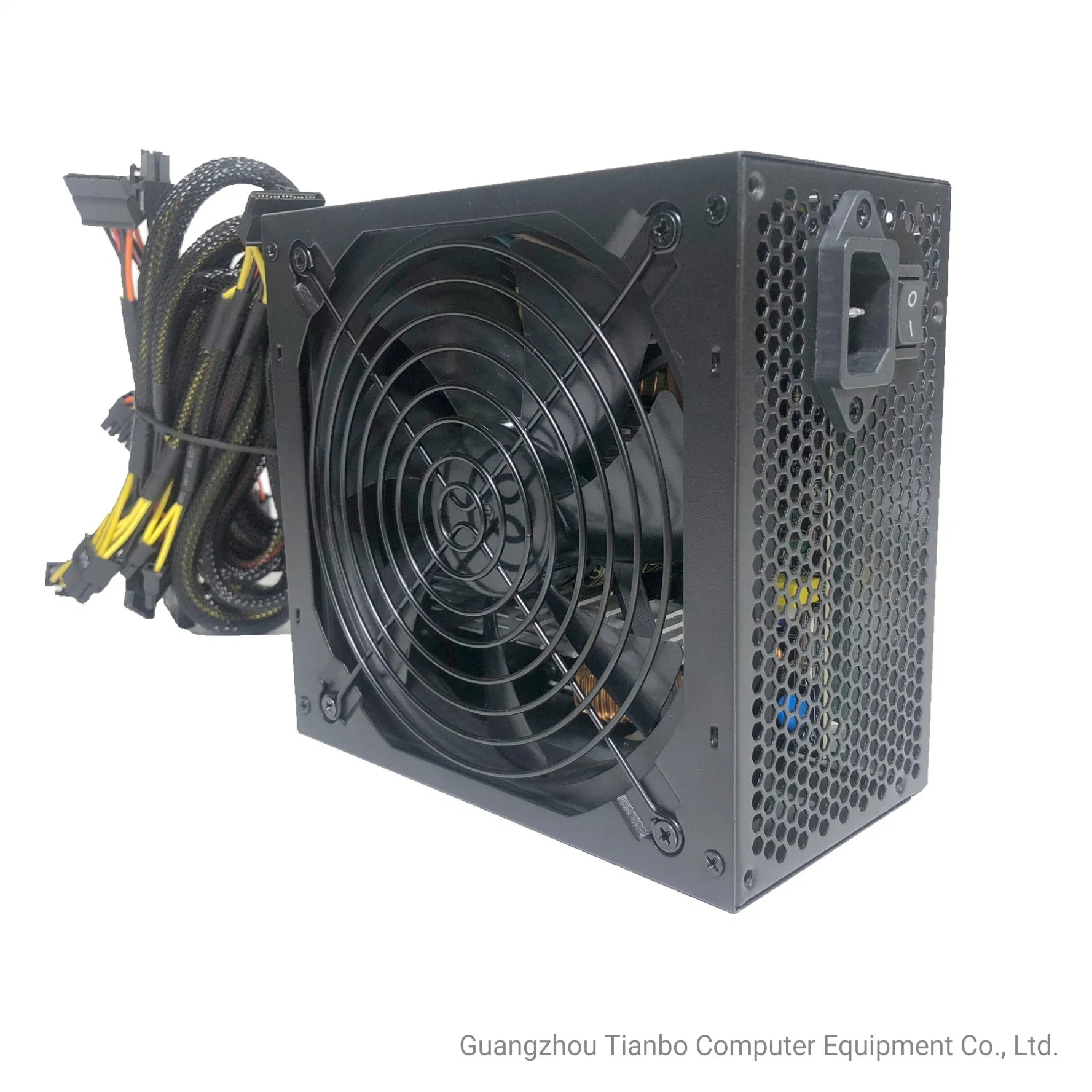 14cm Black Fan Apfc 450W 80 Plus 2.31 Wide PC Power Supply with CE RoHS Certificate 80 Plus Bronze