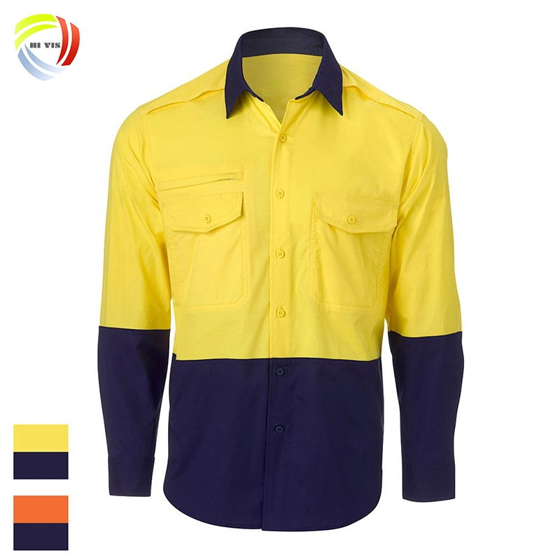 Ingeniero de adultos de la ropa de trabajo Ropa de trabajo uniforme Garaje Men' S Long-Sleeved camisetas