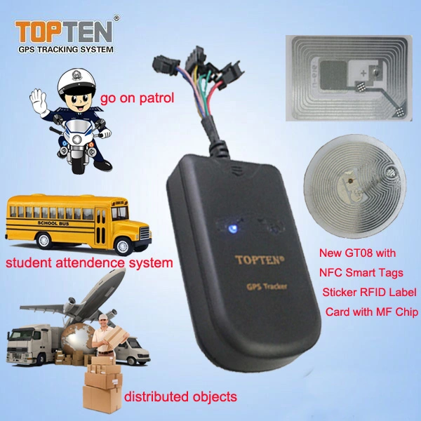 Les autobus scolaires Tracker GPS avec RFID, lecteur de NFC, les étudiants carte IC MIFARE (GT08-WL)