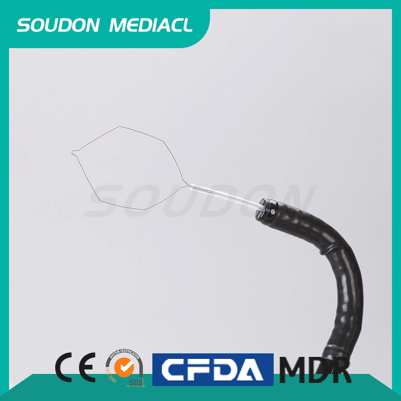 Oval-Typ und 25 mm Schleifenbreite Endoskopisches Gerät Einweg Elektrisches Polyp Snare Instrument mit CE ISO CFDA-Zertifizierung gut Preis und Qualität