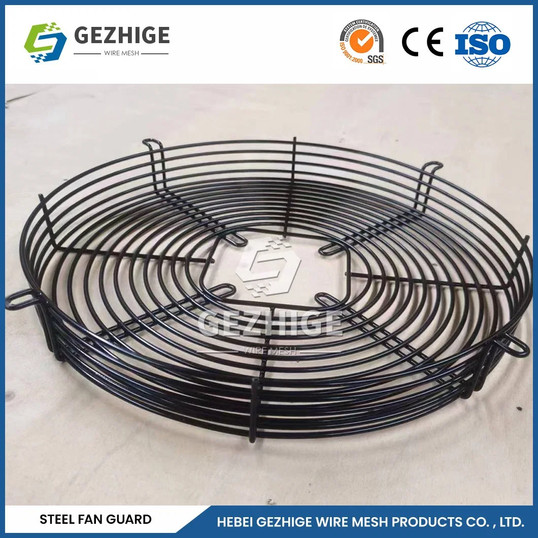 Gezhige radiateur ventilateur de protection fournisseurs de haute qualité ventilateur d'évacuation de plafond couvercles Chine 0,5mm-5mm fil diamètre 50mm protection de ventilateur métallique