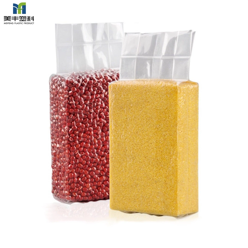 Food Grade Plastic Vacuum Rice Beans Packing Bag