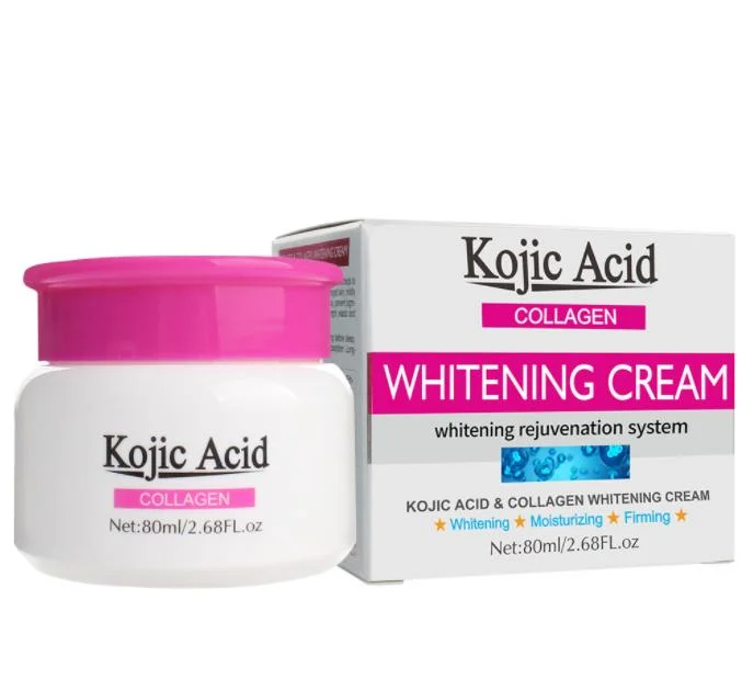 Hot Selling Good Effect Kojic Acid Collagen Face Whitening Cream 80ml