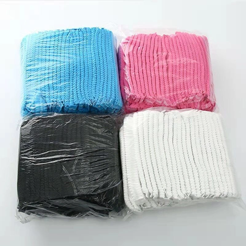 Disposable Hair Covers Service Hair Nets for Kitchen, Cafeteria, Sleeping (multicolor)