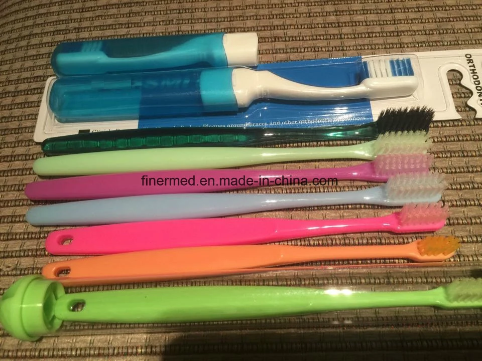 Compact Pocket Orthodontic Ortho Toothbrush