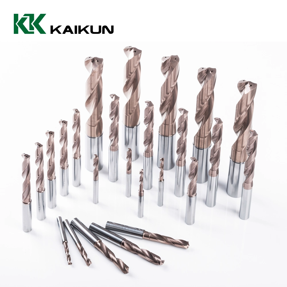 Tungsten Carbide CNC Coolant Hole Drill Bit Milling Cutter Twist Drill Bits Drilling Tool