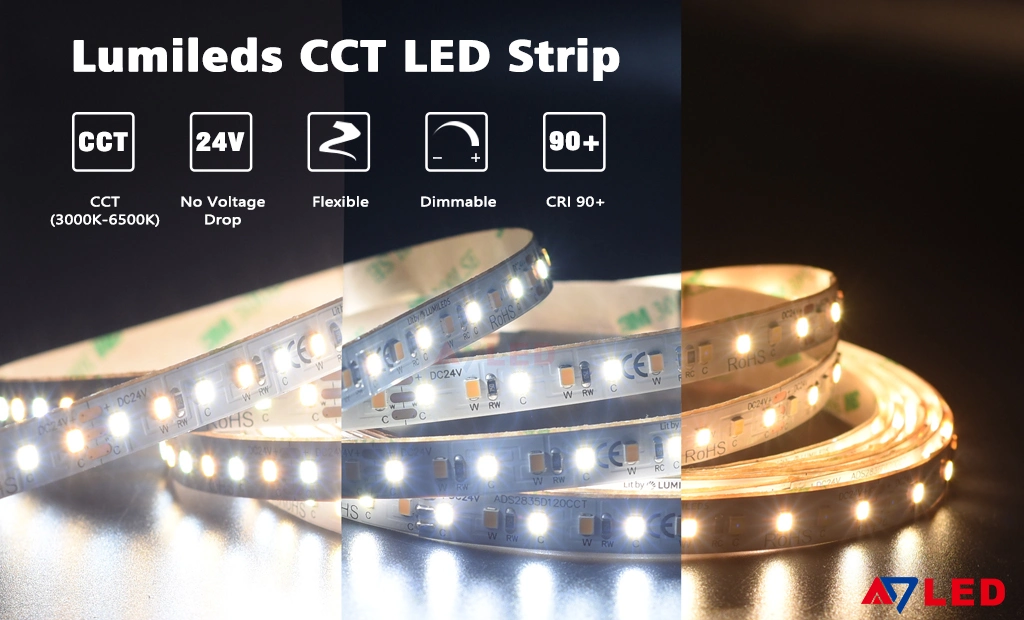 New LED Strip CCT 2835 120LED/M SMD Flexible LED Strip Lighting