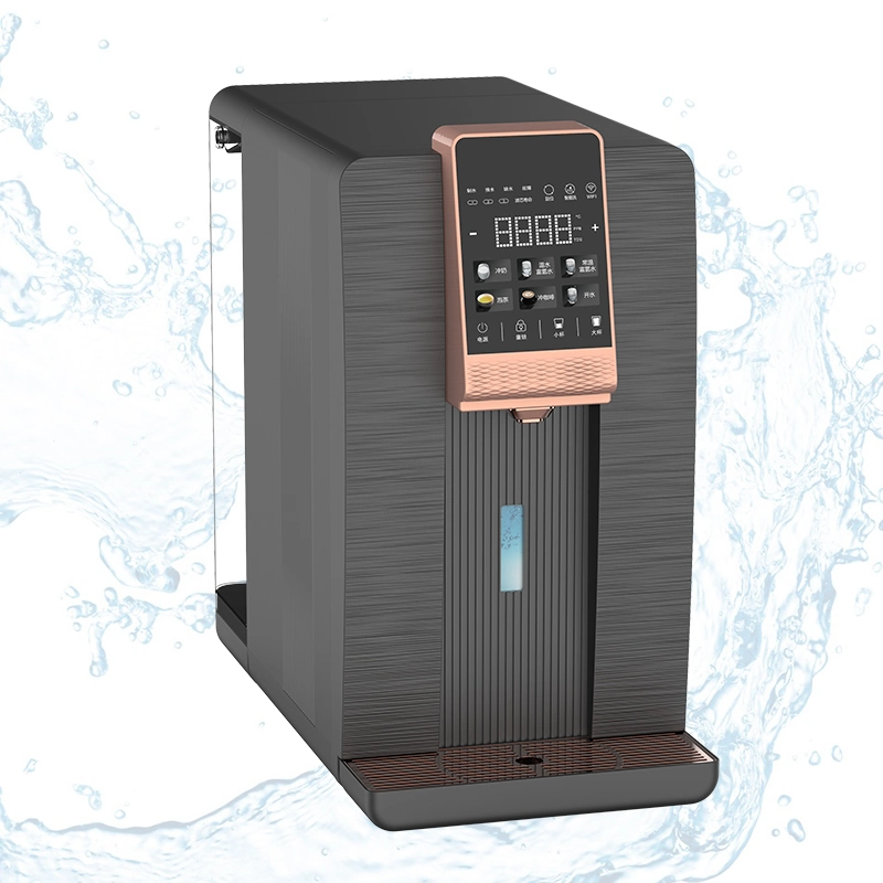 Counter Top Touch Screen Reverse Osmosis Hydrogen Water Drinking Purifier Dispenser with Filter System