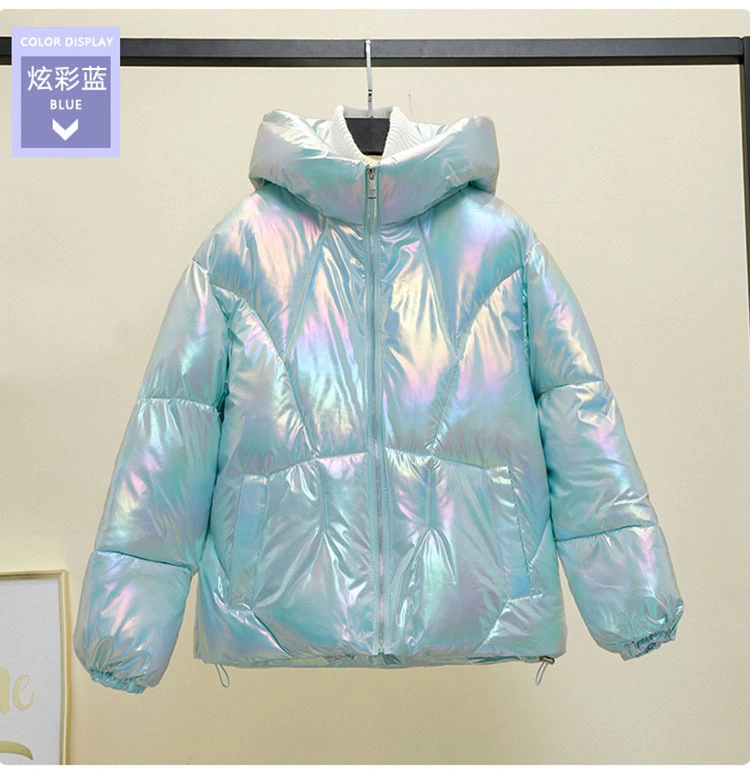 Large Size Down Cotton Jacket Women&prime; S Winter Hooded New Loose Cotton Jacket