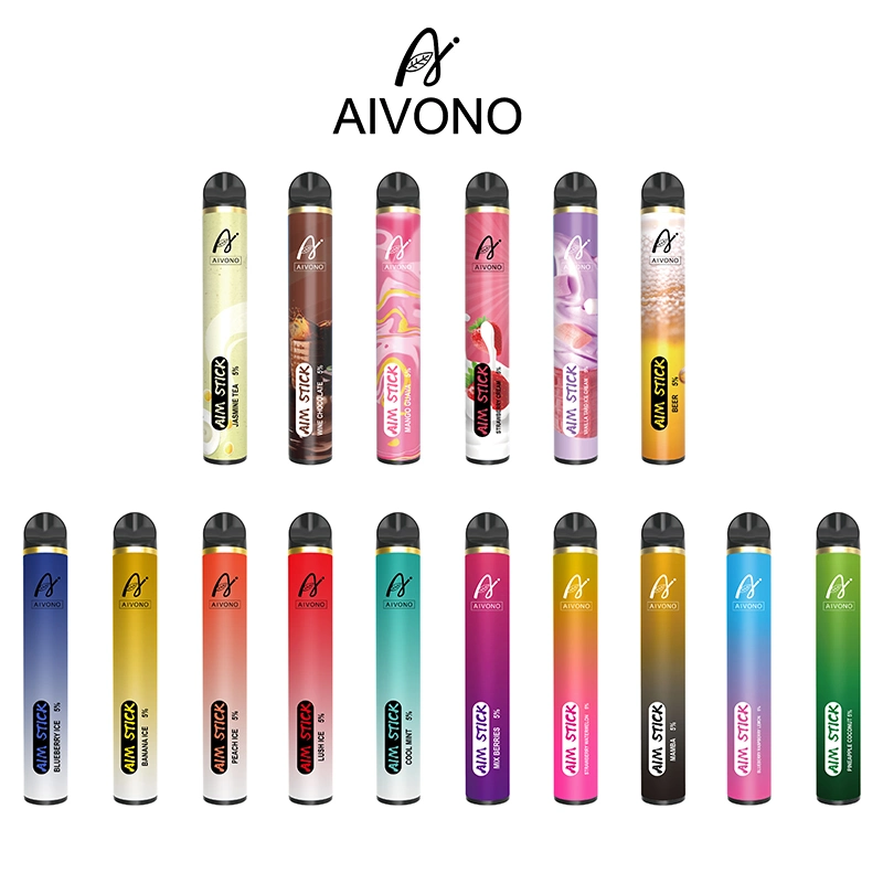 Authentic Guarantee Disposable Vape Aim Stick 2500puffs 2% 5% Nicotine 16flavors 9ml Big Juice OEM