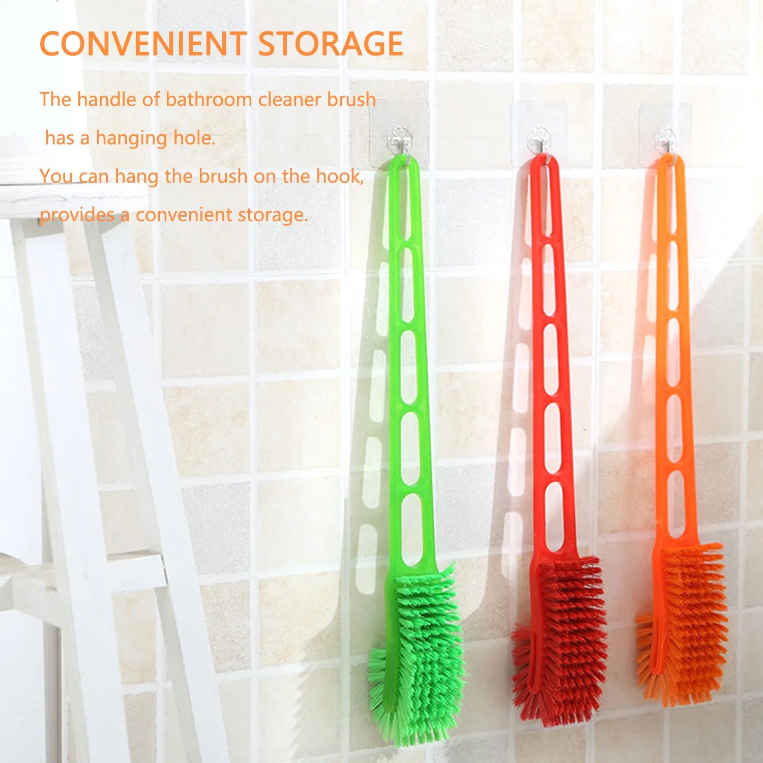 Plastic Toilet Cleaner Washing Brush