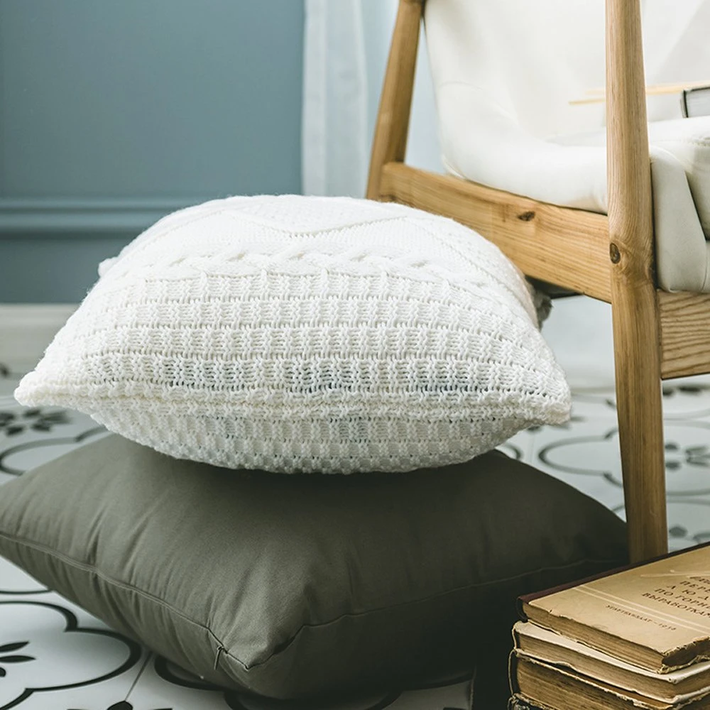 Nordic High quality/High cost performance  Tia Lingge Knitted Home Soft Knitted Pillow