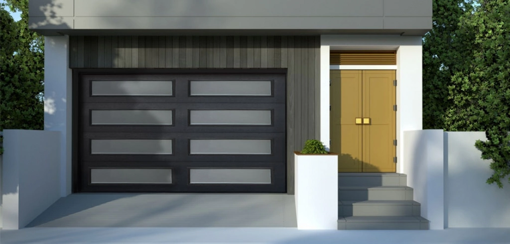 Aluminium Profile Aluminum Electric Panoramic Door for Garage