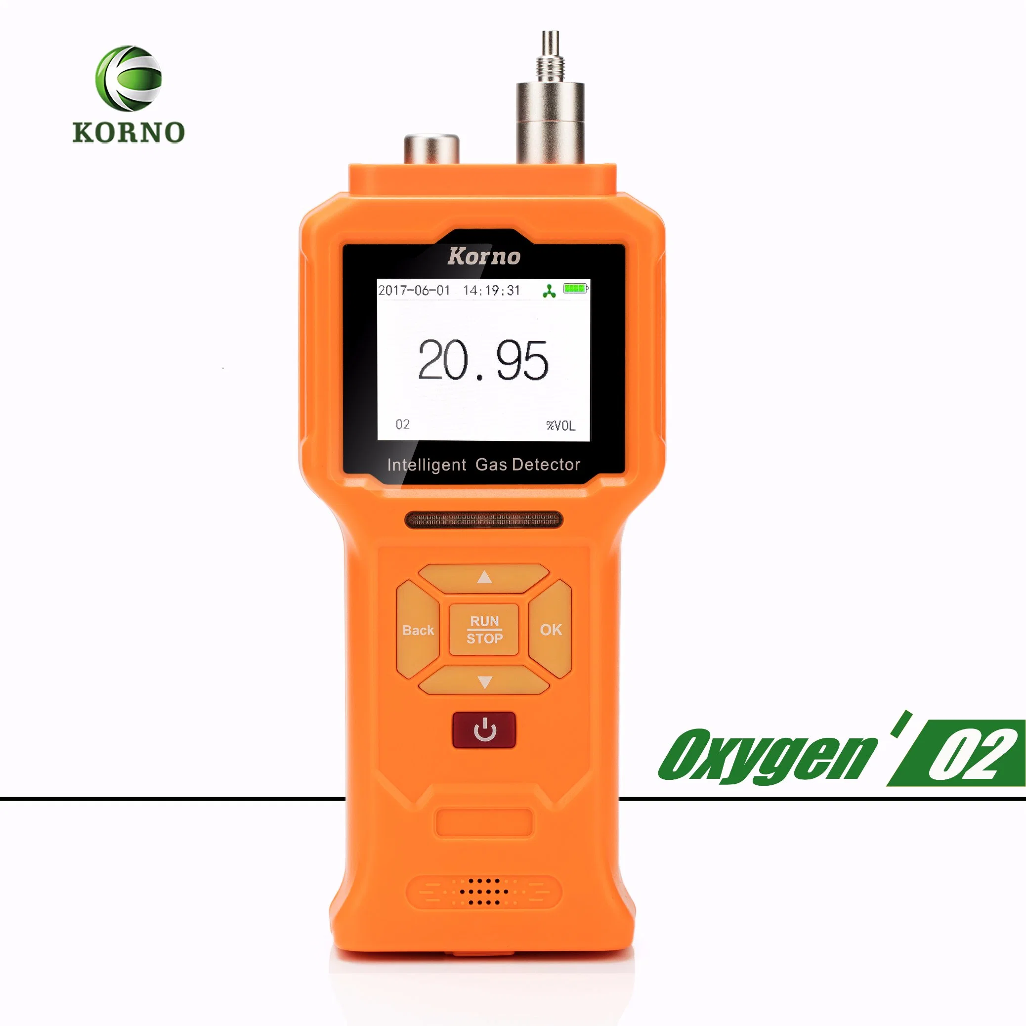 Tipo portátil sucção da bomba oxigénio Detector de gás O2 pureza oxigénio Analisador de oxigénio médico Sensor 0-10000ppm/0-25% vol/0-30% vol/0-100% vol