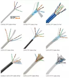 Cable LAN 23awg 0,57copper UTP/FTP/SFTP CAT6A CAT6 CCA Ethernet de red Cable