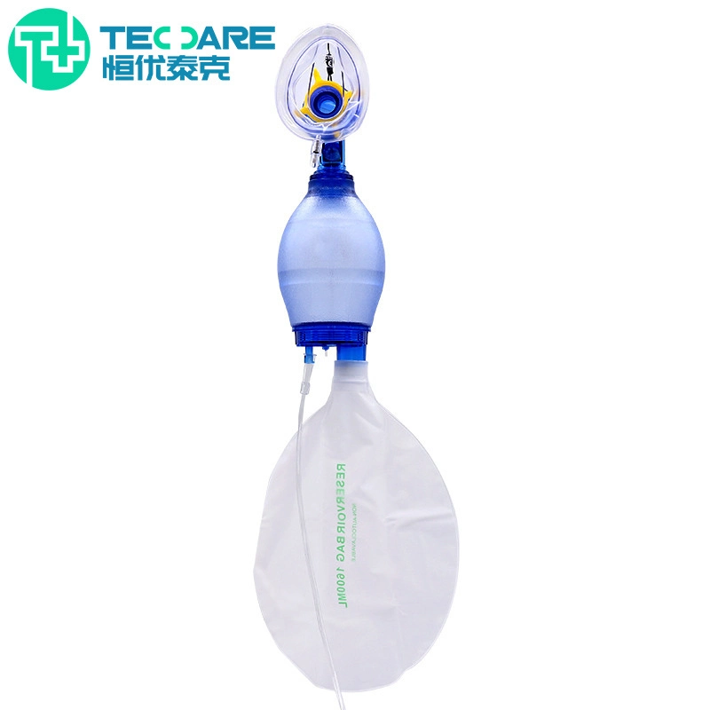 Factory Wholesale/Supplier Medical PVC Manual Resuscitator First Aid Kits Portable Oxygen Ambu Bag