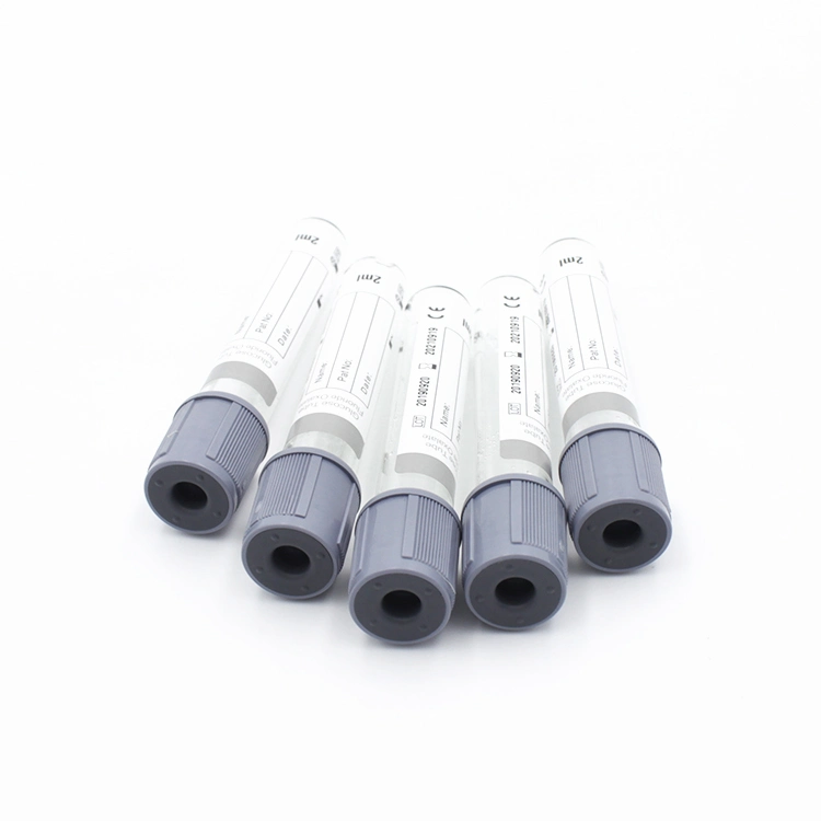 Grey Cap Glucose Vacuum Blood Collection Tube