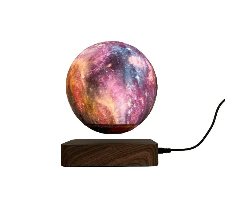 Nouvelle lampe lunaire magnétique en plastique pour intérieur en vente à l'usine pour la décoration de cadeau d'affaires à domicile.