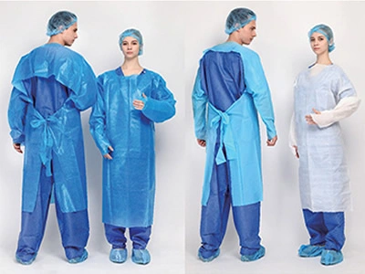 Thumb Loop Disposable CPE Isolation Gown for Protection