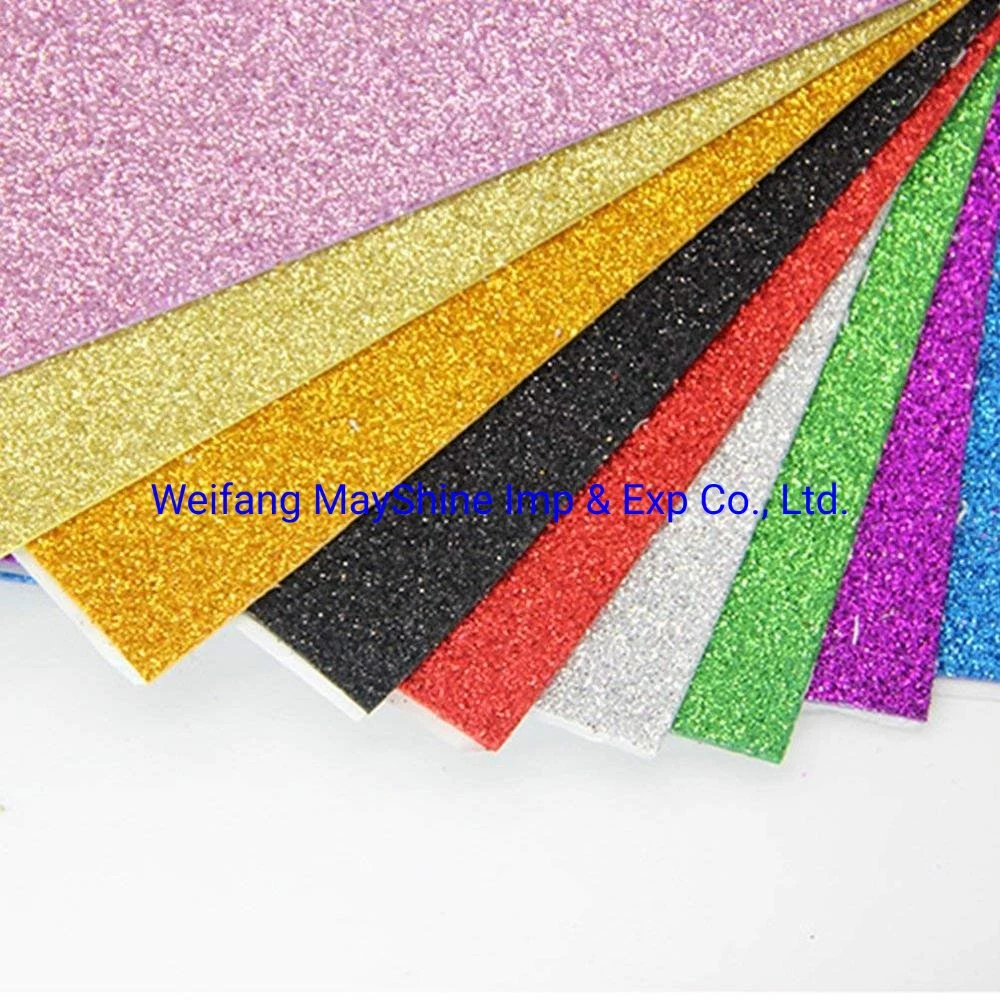 Glitter Sponge Paper EVA Foam Paper Sheets Kindergarten DIY Handcraft Paper EVA