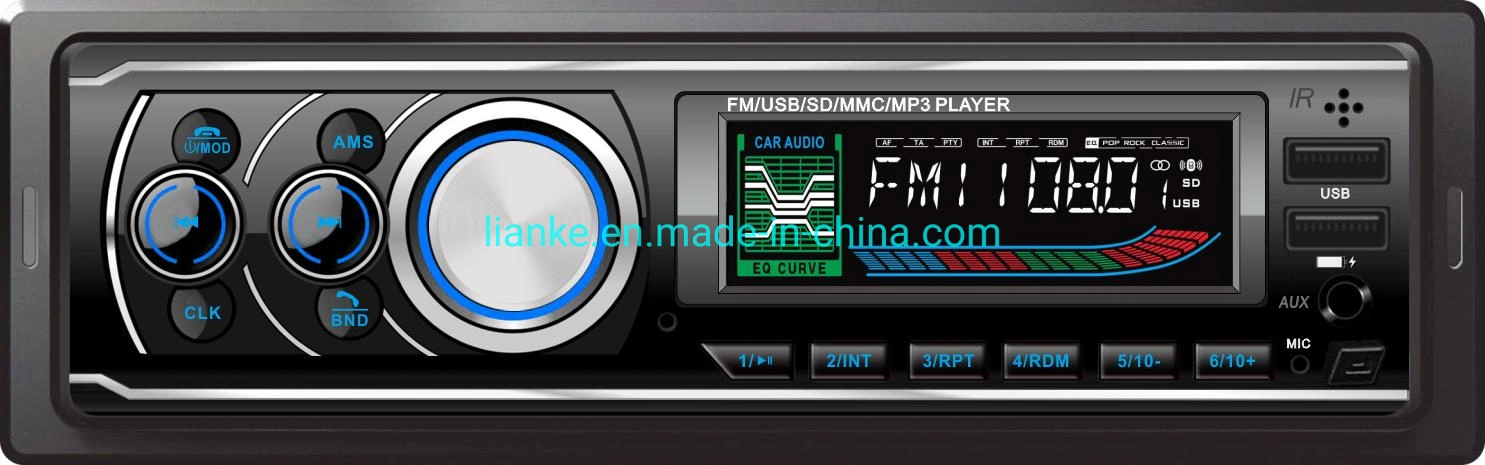 Painel amovível dois transmissor USB MP3 FM áudio/1802D para automóvel