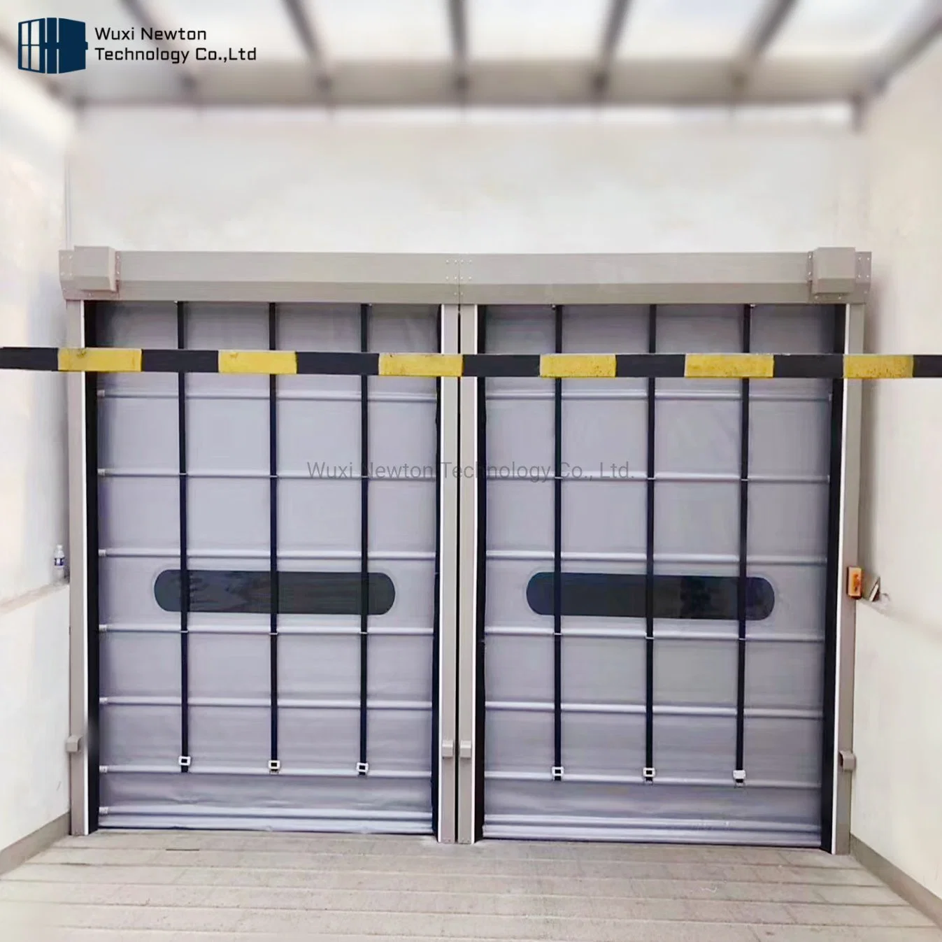 Automatic Industrial High Speed Roll up Sliding Stacking PVC Stacked Fast Door for Warehouse