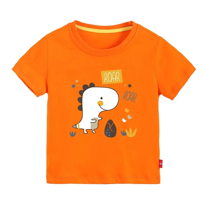 Kids T-Shirt 100% Cotton Round Neck Short Sleeve Wear for Summer