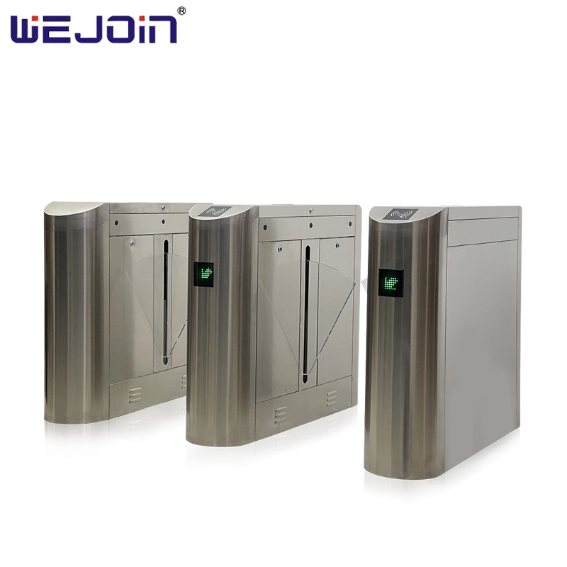 SUS304 Facial Recognition Flap Barrier Turnstile Half Height Barrier Gate