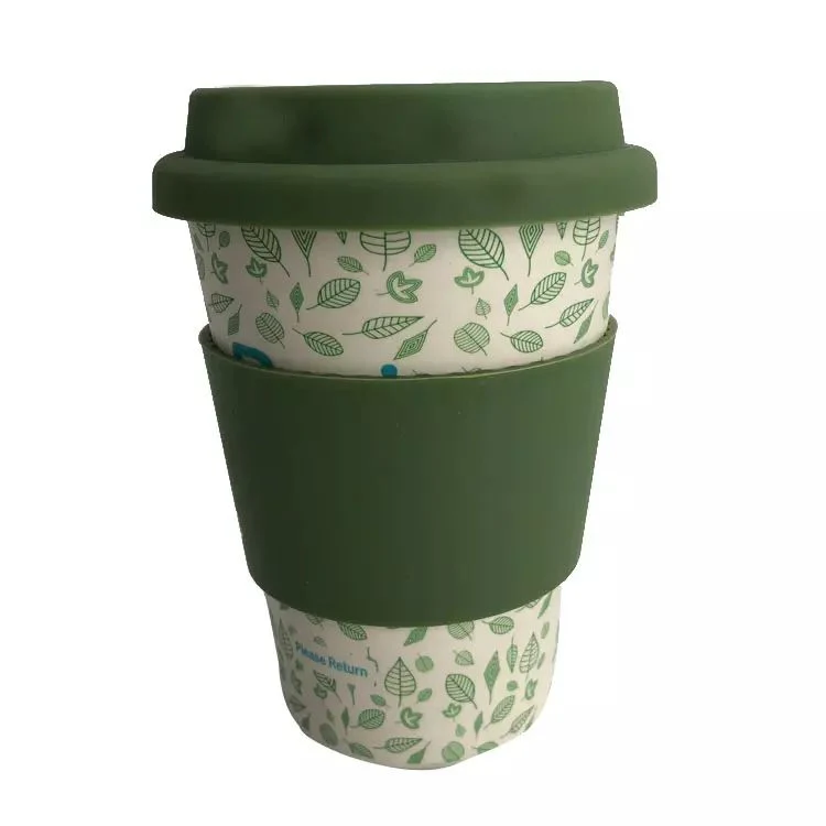 Tazas de café Aveco biodegradables de fibra de bambú para leche Jugo de café