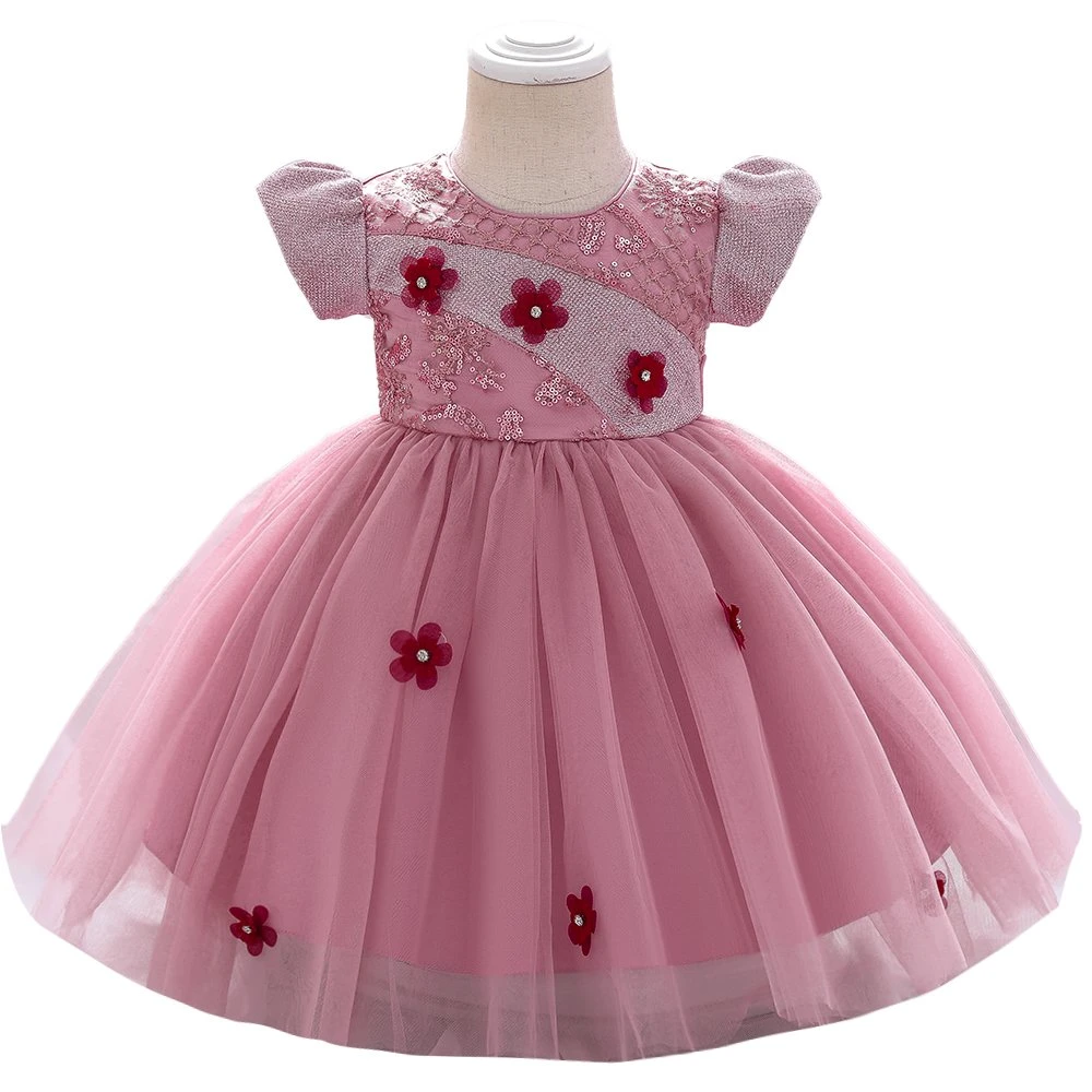 2021 Western Baby Wear Girls Party Garment Ball Gown Princess Frock Sweet Dress