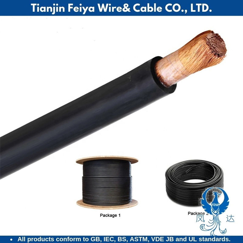 PVC Ho1n2-D 450/750V Flexible Copper Conductor Rubber Insulated Electrical Cable Welding Cable