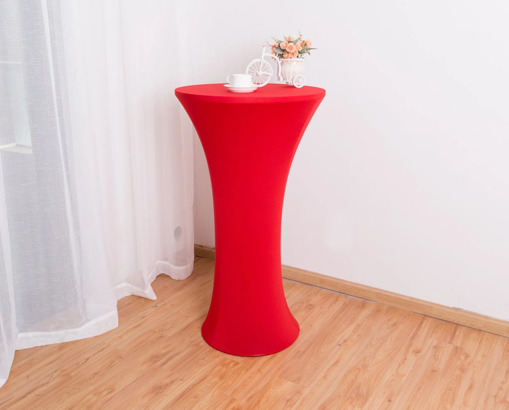 Wedding Stretch Spandex Cocktail Table Cover for Round Bottom