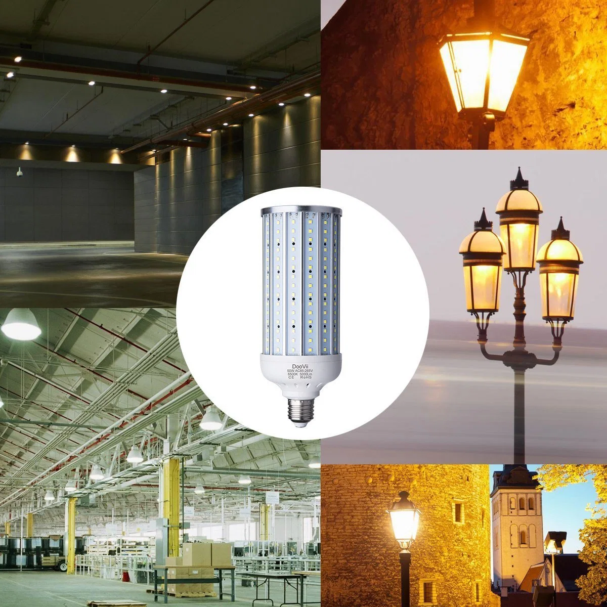 China Supplier 360 Degree COB Light 5W-50W B22 LED Corn