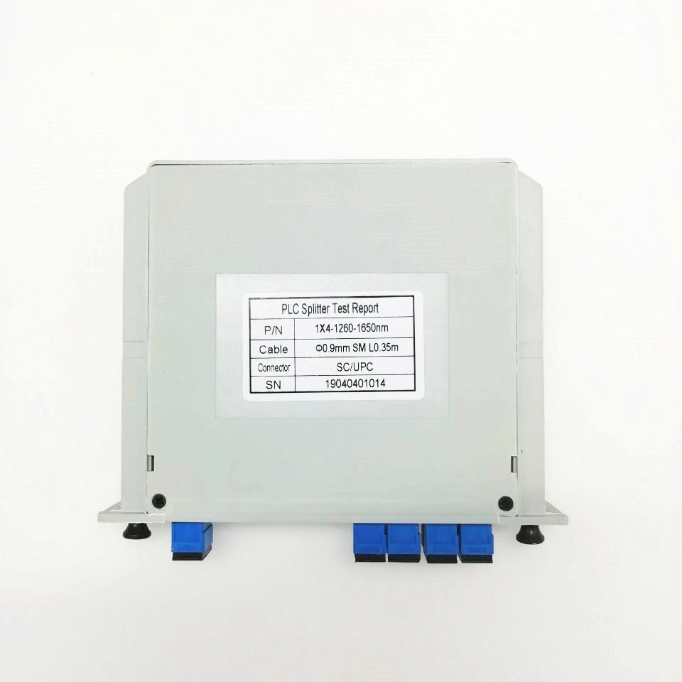 1*4 وحدة تقسيم ضوئية Sc/UPC APC Fibre PLC LSplitter Box مع أدخل النوع