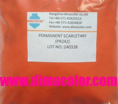 Tinte Lack Beschichtung Kunststoff Pigment Permanent Scarlet 4RF (Pigmentrot 242)