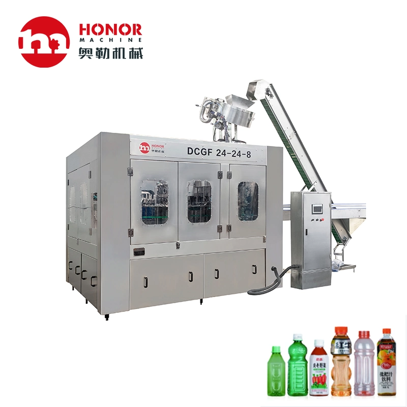 Automatic Carbonated Soft Gas Drinks Filling and Packing Bottle Production Line Machine Price