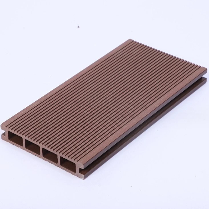 Garden Floor 3D Embossed Wood Grain Outdoor Wood Plastic Composite Flooring