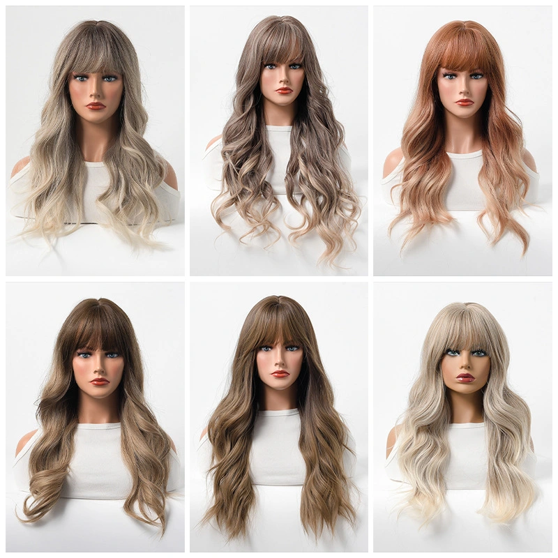 Hot Sale Factory pop diretamente encaracolado Ombre High Temperture sintético Amigos do cabelo