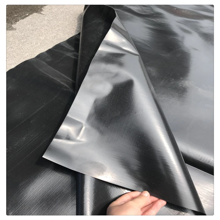 0.5mm 0.75mm Black Film Smooth Surface HDPE Geomembrane for Water Tank Swimming