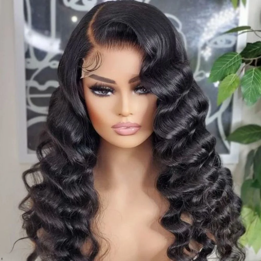 Cheap 4*4 13*4 HD Transparent Swiss Lace Front Wigs Human Hair, Natural Loose Deep Wave Wig Perruque Virgin Human Hair Vendors