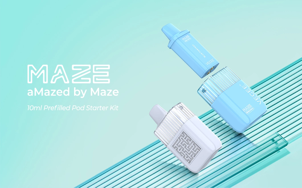 Personnalisés Newing Shenzhen 2023 prochains Electric narguilé jus Vecee-Maze Vape stylo jetable