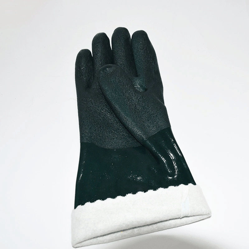 Factory Custom PVC Polyester Lining Glove Industry Washing Glove