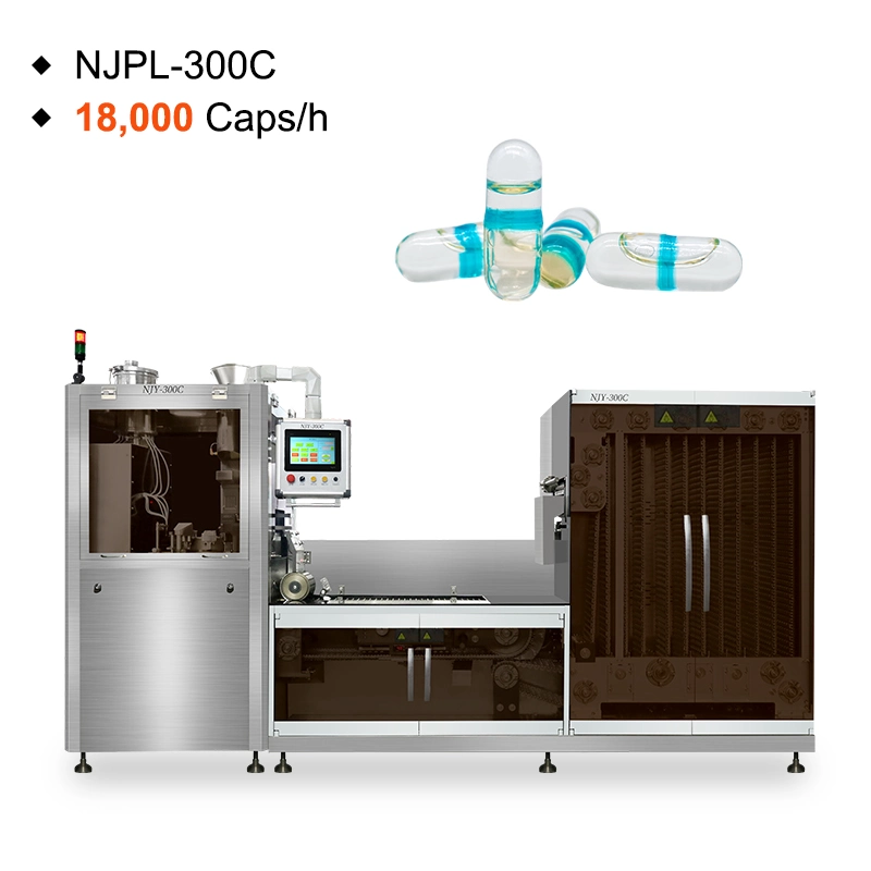 Njpl-300c Hard Gelatin Gel Automatic Pharmaceutical Oil Liquid Capsule Maker Capsule Making Filling Machine Manufacturer