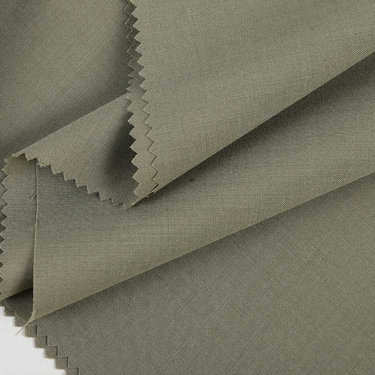 50% laine 50%Polyester couleurs sombres italien laine mérinos peignée tissu Costume de Cachemire