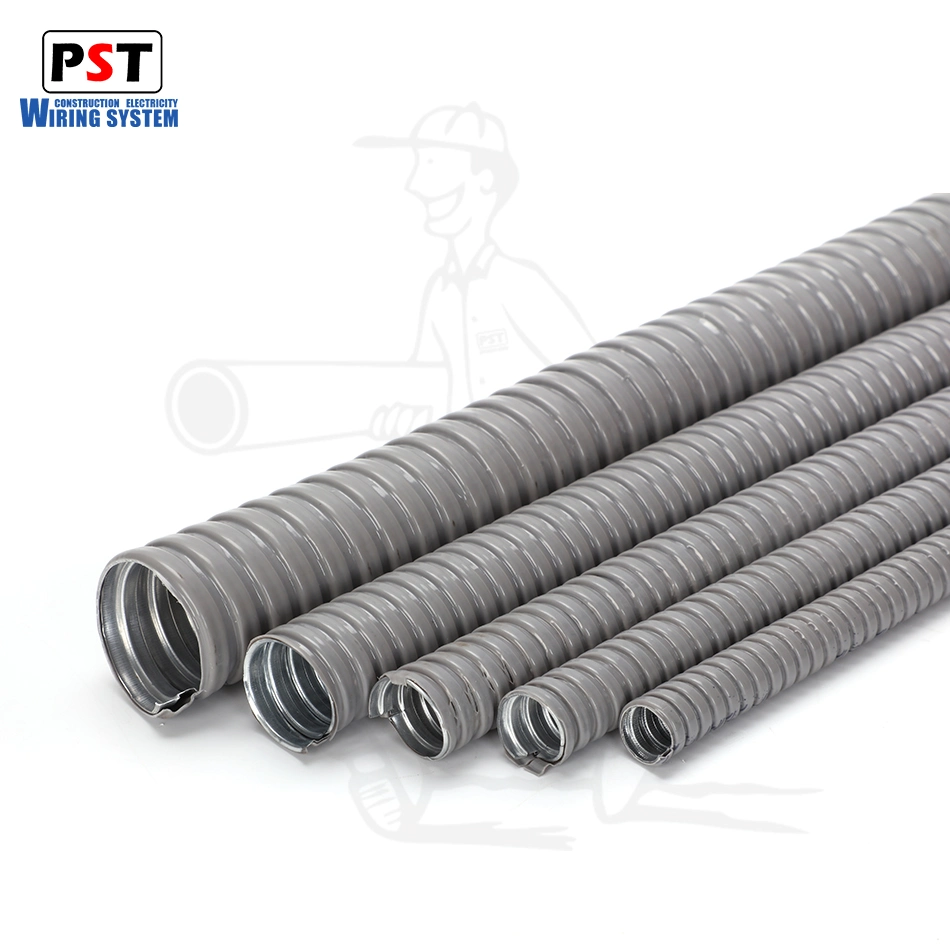 PVC Coated Galvanized Flexible Corrugated Metal Conduit Pipe/Tube