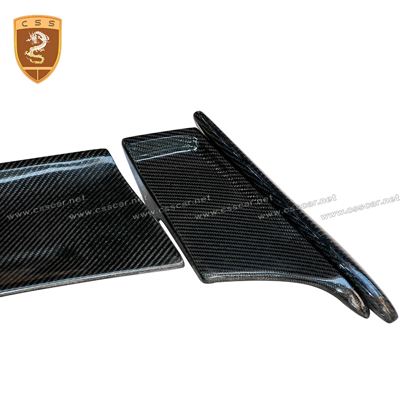 Css Design Duckbill Spoiler for Mustang Glossy Black Carbon Fiber Car Spoiler Universal Wing